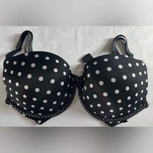 New VICTORIA'S SECRET 34DD  Push Up BLACK /gray and a free gift